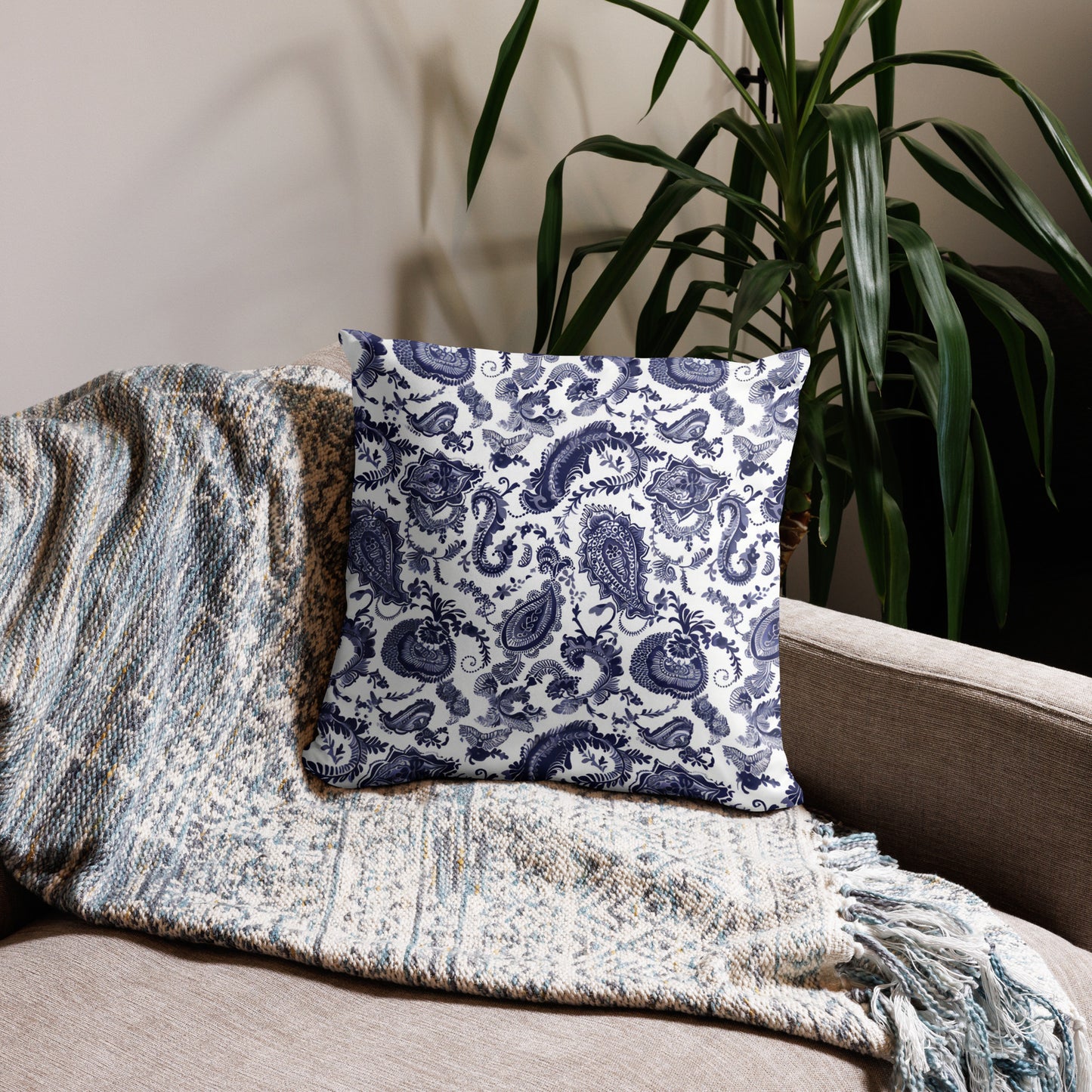 Paisley Print Pillow