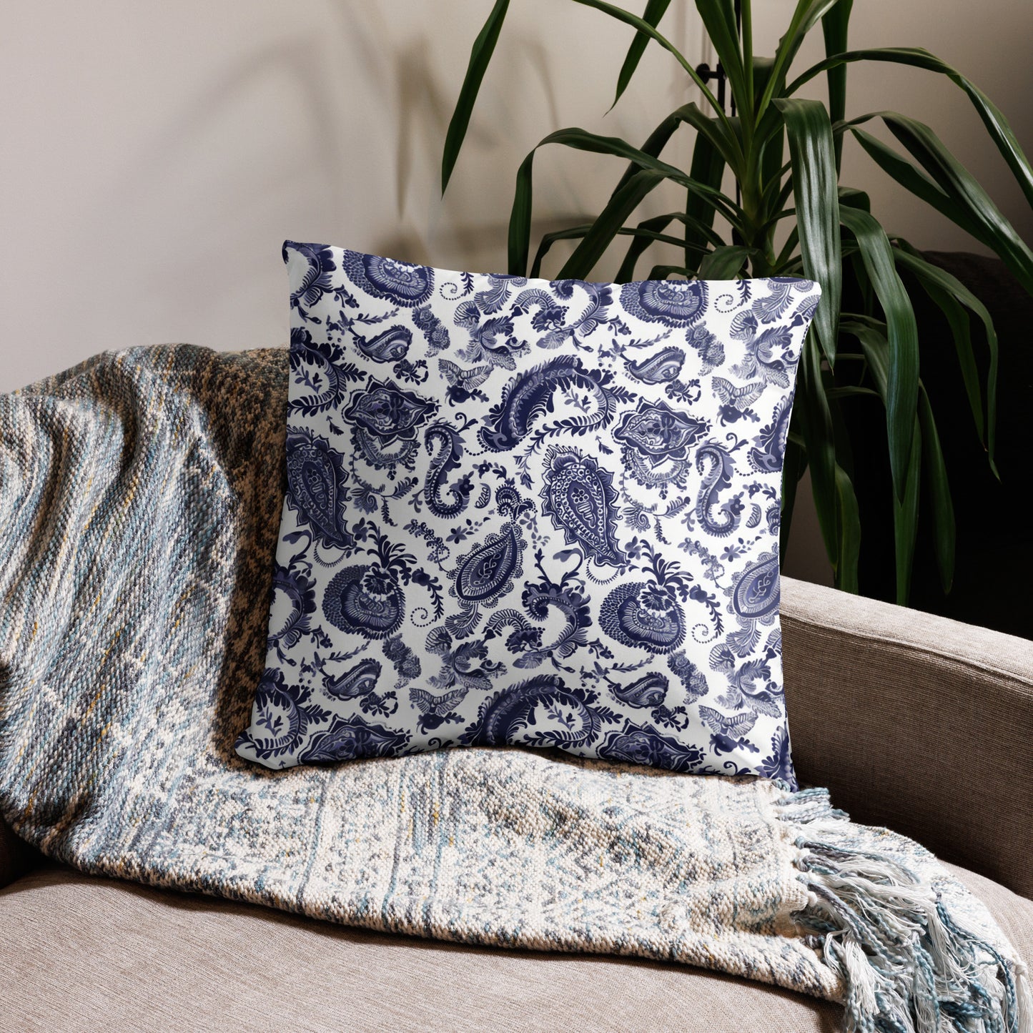 Paisley Print Pillow