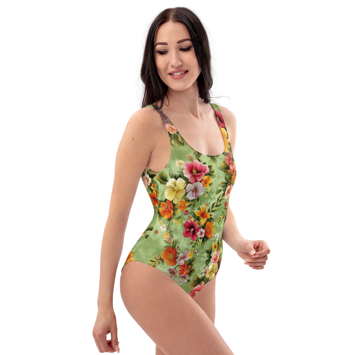 Flower One-Piece Swimsuit