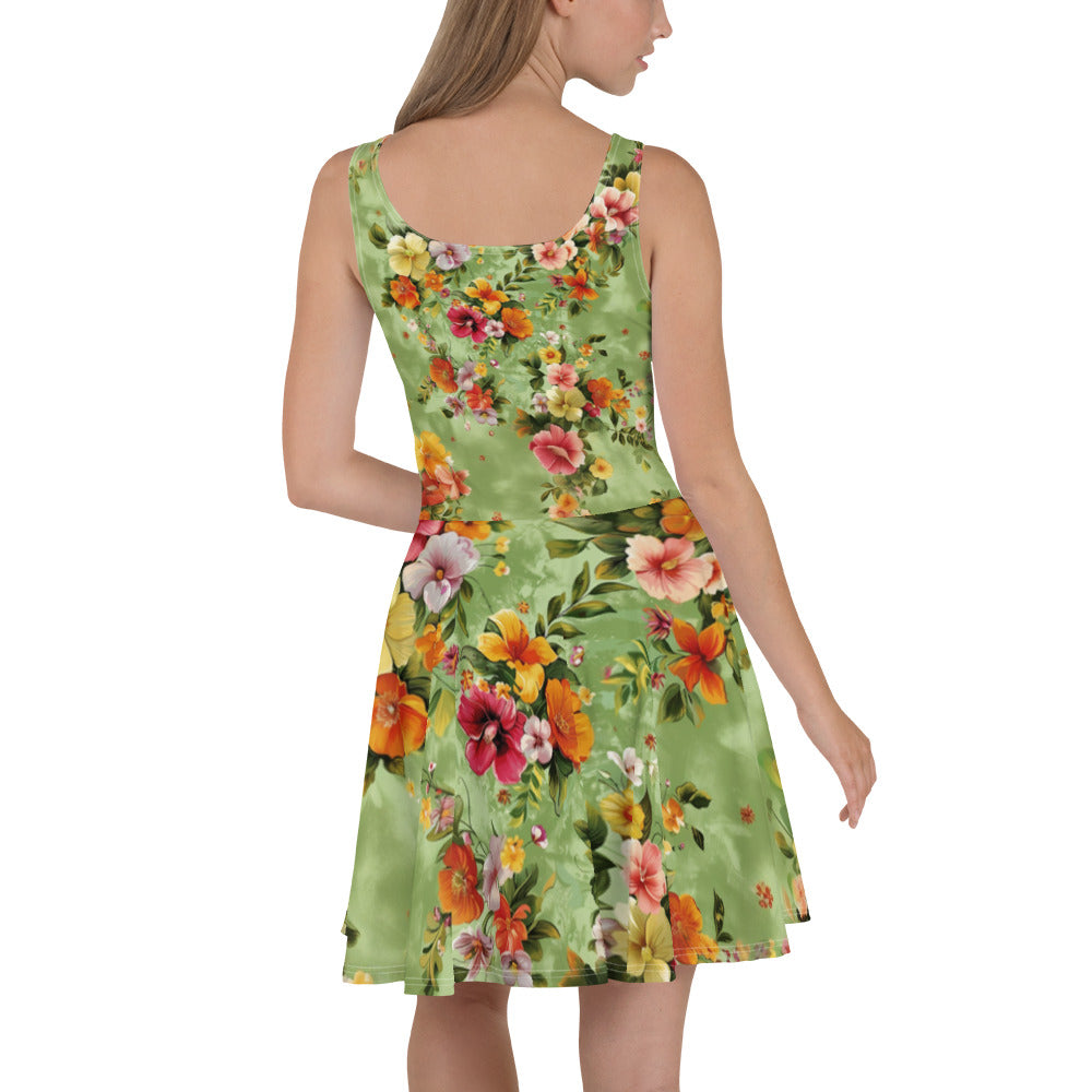 Flower Skater Dress