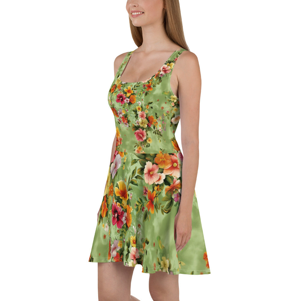 Flower Skater Dress