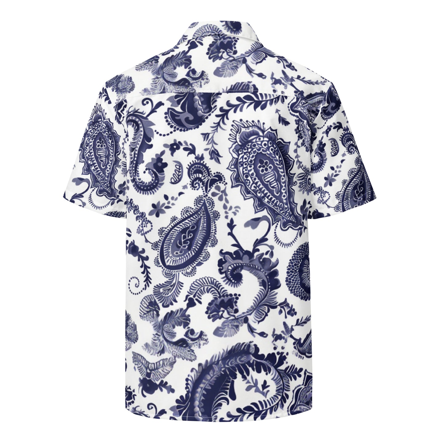 Paisley print button shirt
