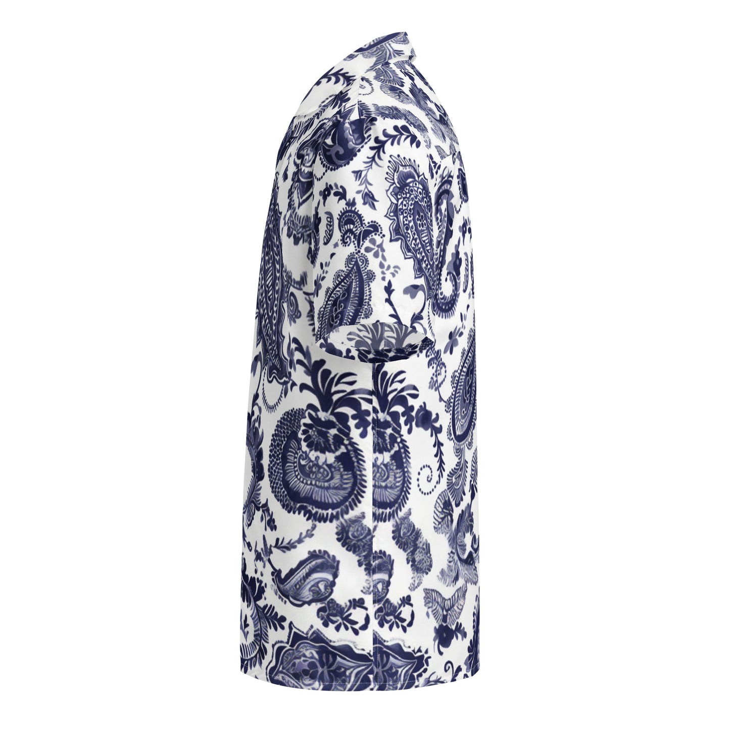 Paisley print button shirt