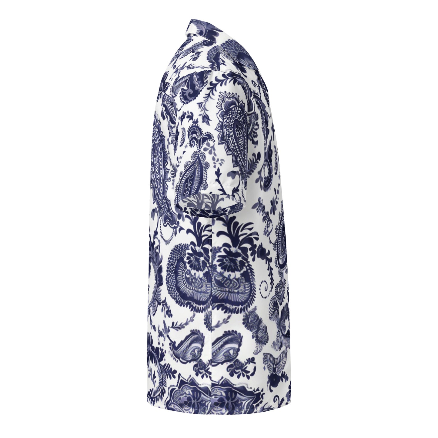 Paisley print button shirt