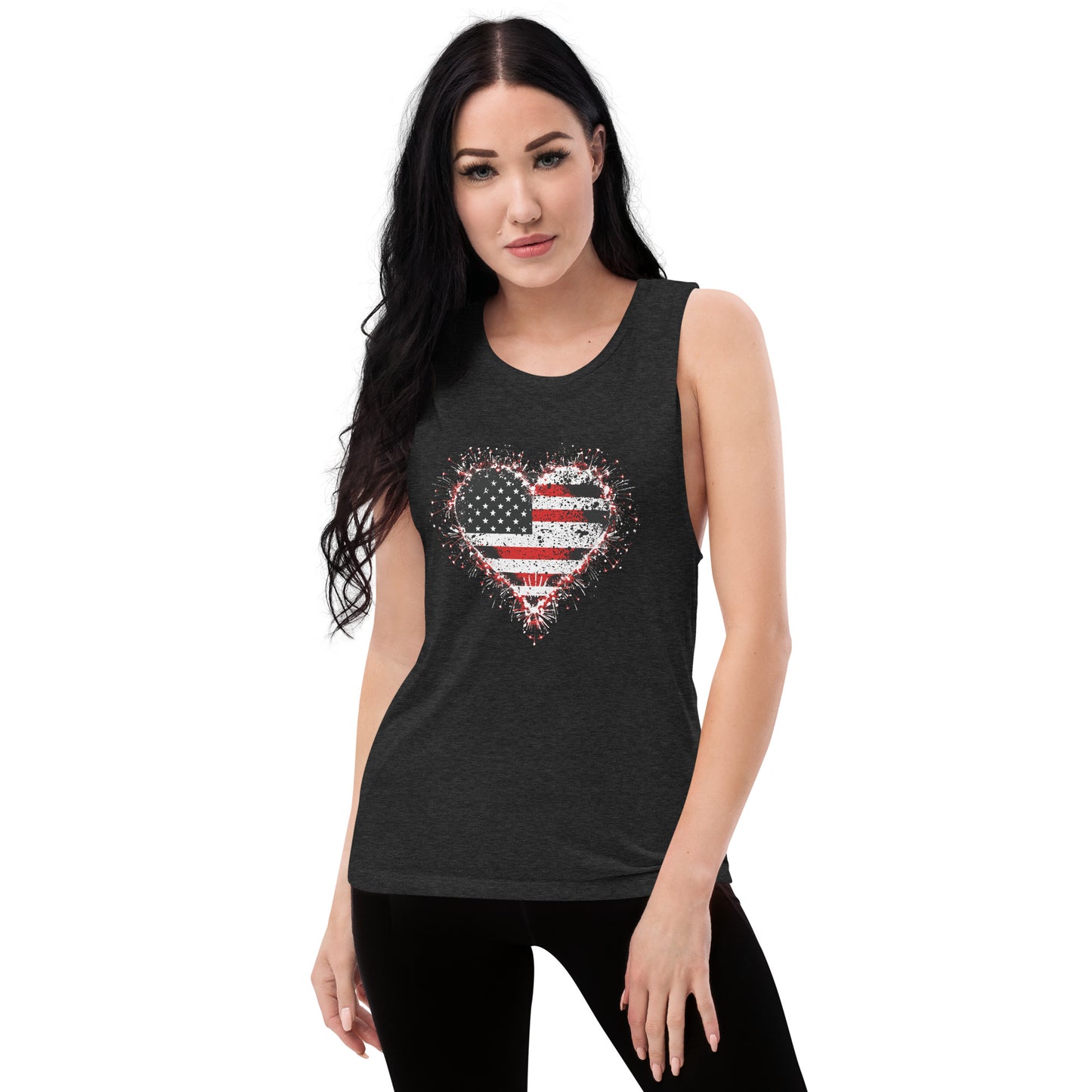 Flag Print Ladies’ Muscle Tank