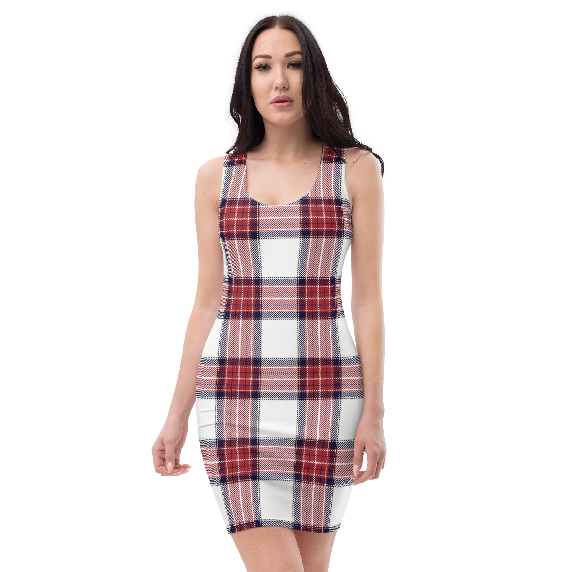 Plaid Bodycon dress wolferland Plaid Bodycon dress wolferland