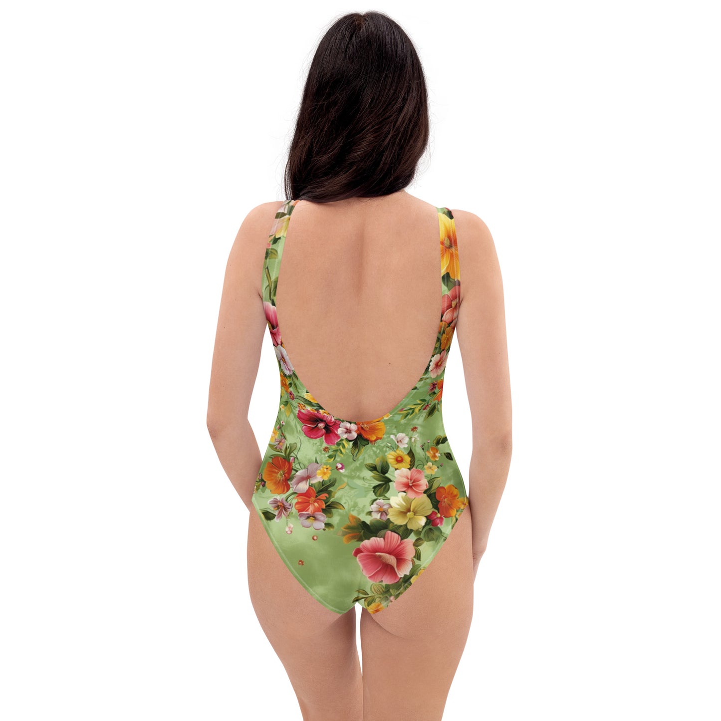 Flower One-Piece Swimsuit